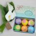 6 XXL Bath Bombs Gift Set with Dead Sea Salt, Cocoa & Shea Butter - Birthday, Mom, Girls, Him, Kids - Perfect Addition to Bath Basket - Buy Online on SooperMarket.com