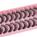 10 Pairs Clear Band Russian Volume Fluffy Strip Lashes - Naturally Wispy D Curly False Eyelashes (HT77-6) | International Shipping Available - Buy Online on SooperMarket.com