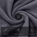 Luxury Silk Hemming Towel Set - Dark Grey 6 Piece - Quick Drying Microfiber Towels for Bath, Fitness, Sports, Yoga, Travel - Ultra Soft and Lightweight - Buy Online on SooperMarket.com