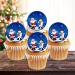 PRECUT Christmas Santa Snowman Cupcake Toppers Christmas Edible Cake Decorations Snowman Cake Toppers Xmas Cupcake Decoration Santa Cup Cake Topper (12)