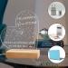 Merclix LED Night Light Gift for Girlfriend - Perfect Birthday & Christmas Present Best Friend Gifts in Wood Color - Buy Online on SooperMarket.com