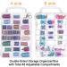 New brothread Double-Sided Storage Organizer/Box with Total 48 Adjustable Compartments  Removable Dividers for Embroidery and Sewing Threads  Embroidery Floss  Needles  Beads  Small Crafts & Toys - Buy Online on SooperMarket.com