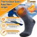 Welwoos 3 Pairs ThermoSocks for Men | Warm Thick Winter Ski Socks | Breathable Outdoor Socks 36-42 | Blue Gray Stripes - Buy Online on SooperMarket.com