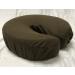 Therapists Choice Premium Deluxe Microfiber Massage Table Face Cradle Covers, 4pcs per package (Chocolate (Dark Brown))