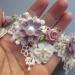 1 Yard Vintage Style Flower Pearl Beads Lace Trim Ribbon - Apricot Wedding Dress Embellishment - Buy Online on SooperMarket.com