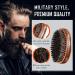 BFWood Boar Bristle Beard Brush - Premium Black Walnut Military Style - Buy Online on SooperMarket.com