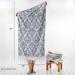 SKL Home Mirage Fringe 100% Turkish Cotton Gray Bath Towel - Buy Online on SooperMarket.com
