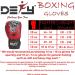 Defy Sports Premium Faux Leather Kickboxing Gloves | Gel Infused with Thumb Support | Skull Design Red 10 oz | Men and Women - Buy Online on SooperMarket.com