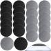 20 Pieces Regular Coarse Replacement for Portable Electric Foot Grinder Foot File Callus Remover Electric Callus Remover Hard Skin Eliminator Grind Head for Cracked Heels Dead Skin Gray black