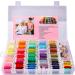 YITOHOP 200pcs+ Embroidery Floss Cross Stitch Threads Kit with Organizer Storage Box - Includes 100pcs Friendship Bracelet Floss - Large Embroidery Kit - Buy Online on SooperMarket.com