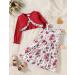 Puseky Toddler Girl Floral Print Sleeveless Dress and Ribbed Cardigan Coat Set - Wine Red (4-5 Years) - Buy Online on SooperMarket.com