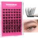 TOOCHUNAG 23A-Fluffy D Curl Eyelash Clusters 8-16mm - Natural DIY Individual Cluster Lashes - Light Russian Strip Lashes for a Flawless Look - Buy Online on SooperMarket.com