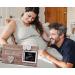 Love at First Sight Sonogram Picture Frame for Baby Girl Room - Gender Reveal and Baby Shower Gift for First Time Moms - 4x3 Ultrasound Frame with Countdown Weeks Design - Buy Online on SooperMarket.com