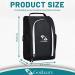 Golkcurx Golf Shoe Bag for Travel - Zippered Sport Shoe Carrier with Accessory Pockets (Black) - Buy Online on SooperMarket.com