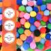 WAU Craft Pom Pom Balls - 100pcs 1.5 inch Multicolored Large Pompoms for DIY Crafts - Reusable Zipper Bag Included - Buy Online on SooperMarket.com