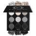 MAKI YIKA Black Grey Smoky Eyeshadow Palette  Matte Black White Gray Silver High Pigmented Smokey Eye Shadow  9 Colors Long Lasting Shimmer Powder Makeup Palette For Goth Look (Black)
