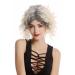 Wig Me Up-GF-W2129-2T613+613 Women Women's wig platinum blonde How to grow out dark roots on the middle part of curly shoulder length
