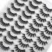 JIMIRE 20 Pairs Mixed Fluffy & Natural Volume False Eyelashes - Wispy Faux Mink Lashes Pack - Buy Online on SooperMarket.com