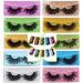 Mink Fluffy Lashes 25mm Fake Eyelashes Pack 10 Pairs Mixed Long Thick Lashes Bulk Handmade Reusable 8D Volume Eyelashes 10Pairs_Try