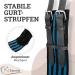 Esposita Riding Strap with Leather Handles | Versatile Lunging & Vaulting Belt | Blue-Black Wooden Horse Accessory - Buy Online on SooperMarket.com