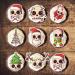 PRECUT Christmas Skull Cupcake Toppers Edible Skull Cake Decorations Christmas Skull Decorations Christmas Skull Cake Topper (12) - Buy Online on SooperMarket.com