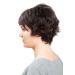 Short Human Hair Wig with Side Parting | Dark Brown with Red Highlights - DW411HH-2H130 | Shop Now! - Buy Online on SooperMarket.com