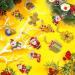 21 Pcs DIY Diamond Key Chain Ornaments - Cute Style | 5D Rhinestone Pendant Decor Kit for Kids | Christmas Diamond Art Key Ring - Buy Online on SooperMarket.com