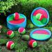 Vinsot Kids Toss and Catch Game Set - 40 Paddles, 20 Balls - Outdoor Beach Sports Game for Kids and Adults - Pink Green Blue - Buy Online on SooperMarket.com