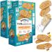وNonni's THINaddictives Almond Thin Cookies - Mango & Coconut Biscotti Italian Cookies - Almond Cookies - Cookie Thins - Sweet Crunchy & Chewy - Perfect w/ Coffee - Kosher - 4.4 oz, 3 Pack
