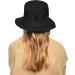 Foldable Water Repellent Quilted Rain Hat - Adjustable Drawstring Bucket Cap | Black - Buy Online on SooperMarket.com
