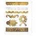 Gold Metallic Henna Temporary Tattoos - 75+ Designs Elephants, Flowers, Evil Eye & More! Waterproof, Non-Toxic, Long Lasting - Ideal for Beach, Festivals, Parties - Buy Online on SooperMarket.com