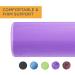 Maximo Fitness Fascia Roll - Medium Hard Massage Roller for Spine Back Legs & Arms (45x15 cm) - Ideal for Yoga Pilates & Post-Sport Recovery - Purple - Buy Online on SooperMarket.com