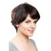 Short Human Hair Wig with Side Parting | Dark Brown with Red Highlights - DW411HH-2H130 | Shop Now! - Buy Online on SooperMarket.com