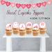 PRECUT Pink Valentines Day Cupcake Toppers Love You Edible Cake Topper Edible Valentine Cake Decorations Proposal Decorations Engagement Cake Decoration Cute Anniversary Cake Toppers (24) - Buy Online on SooperMarket.com