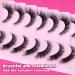 PHKERATA Cat Eye Lashes 15MM - 7 Pairs of Natural Fluffy Wispy Faux Mink Strip Eyelashes with 5ML Glue - Buy Online on SooperMarket.com