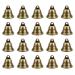 Eowpower 20Pack 38mm/1.5" Vintage Bronze Style Jingle Bells, Craft Bell for Dog Doorbell Training, Housebreaking, Making Wind Chimes,Christmas Bell