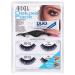 Ardell Deluxe Pack 2x pair of real hair eyelashes with duo eyelash glue and easy applicator for attaching the artificial eyelashes the original for perfect lashes 2.5g (style 101)