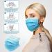 50pcs Disposable Hypoallergenic Face Masks with Elastic Earloops - Blue/White by PIXI Creations - Buy Online on SooperMarket.com