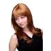 WIG ME UP - 4038-27C wig dark blonde + red long slightly wavy hair tips medium blonde (27C)