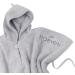 Mabyen Baby Hooded Bathrobe - 100% Organic Cotton Baby Poncho in Light Grey | Eco-Friendly One Size International Shipping - Buy Online on SooperMarket.com