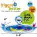 Splashin'kids Inflatable Tummy Time Water Mat with Mirror & Rattles for Infants & Toddlers - Fun Activity Center for Baby Stimulation & Growth - Buy Online on SooperMarket.com
