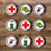 48 Ambulance Cupcake Toppers 3cm Paramedic Cupcake Toppers Mini Edible Nurse Cake Toppers Air Ambulance Cake Decorations Congratulations Cake Topper Thank You Cupcake Toppers Graduation Cupcakes