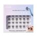 KISS Falscara DIY Eyelash Extension Lengthening Wisps - Featherlight Synthetic Reusable Artificial Eyelashes Multipack of 24 Mini Lash Clusters for that Authentic Eyelash Extension Look Wisp Multi 01
