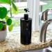 Youngever 4-Set 1L Pump Dispenser Bottles for Shampoo & Lotion | Reusable Plastic Soap Dispenser - Black - Buy Online on SooperMarket.com