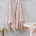 Trinity Collection 100% Cotton Towel Set - 6 Piece Light Pink | Soft & Absorbent Bath Towels, Hand Towels, Washcloths - Buy Online on SooperMarket.com