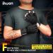 iHuan Ventilated Weight Lifting Gloves with Wrist Wrap Support - Full Palm Protection for Men & Women - Ideal for Weightlifting, Training, Fitness - Black (Large) - Buy Online on SooperMarket.com