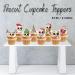 PRECUT Christmas Skull Cupcake Toppers Edible Skull Cake Decorations Christmas Skull Decorations Christmas Skull Cake Topper (12) - Buy Online on SooperMarket.com