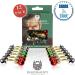BEARDAMENTS Beard Ornaments - Colorful 12pc Christmas Facial Hair Baubles for Men - Red, Green, Gold, Silver Mix - Easy Attach Mini Mustache & Sideburns - Festive Holiday Spirit - 12 Count - Buy Online on SooperMarket.com