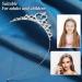WLLHYF Silver Princess Crown Crystal Sash Tiara Rhinestone Headband Hair Accessories for Birthday Christmas Decoration Women Girls Bridal Wedding Hair Bands Jewellery Baroque - Buy Online on SooperMarket.com