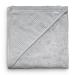 Ehrenkind hooded towel |Baby towel with hood made of cozy soft organic cotton |Bath towel in 100x100 cm |Light gray |Bathing towel children |Baby initial equipment newborn or baby gift